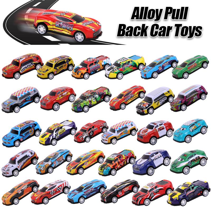 10/20Pcs Alloy Pull Back Car Kids Birthday Party Favors Goodie Pinata Fillers Mini Racing Vehicles Toy Boy Girl Christmas Gift