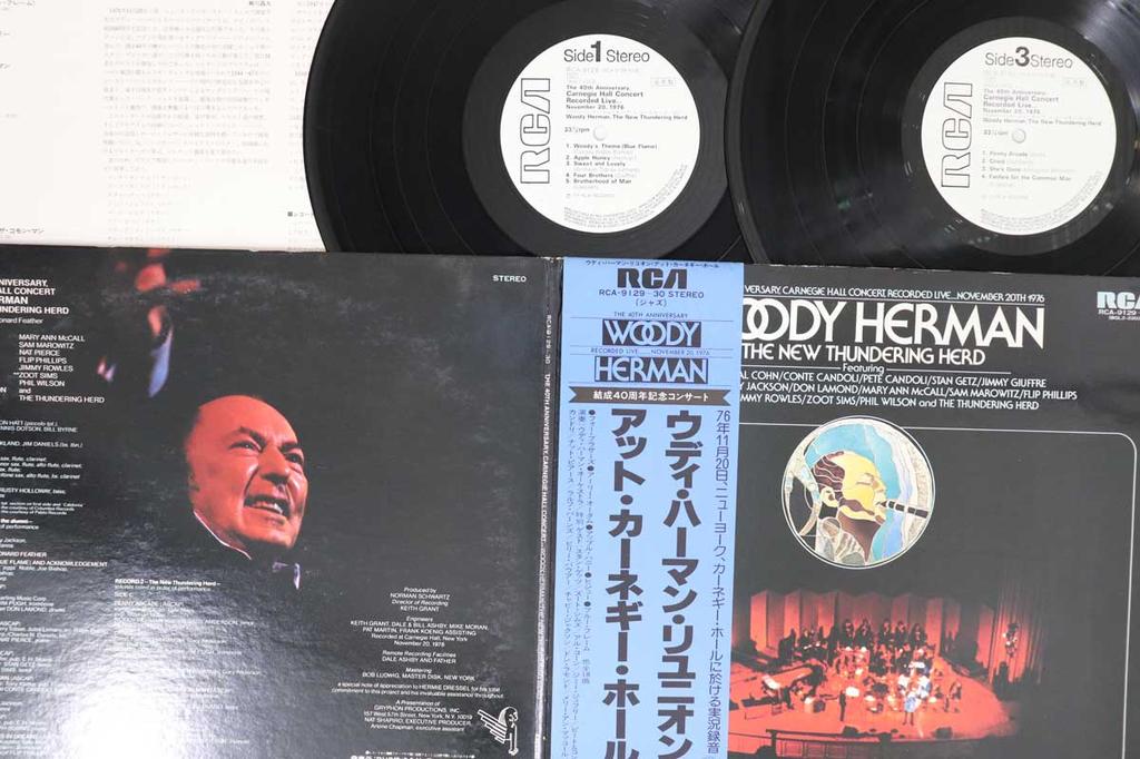 LP Record WOODY HERMAN - 40th Anniversary, Carnegie Hall Con RCA912930PROMO RCA 1977 Japan Obi Jazz Used
