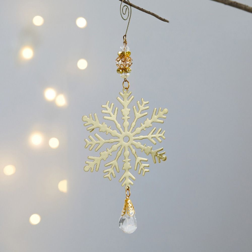 

Железная 3D Рождественская Снежинка Подвеска Трехмерное Рождественское Дерево Подвесное Украшение Окно Gold-Style H