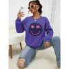 Leopard Print Happy Face Love Printed Sweatshirt Women's Hoodie Autumn Shirt Street All-match Women's Pullover