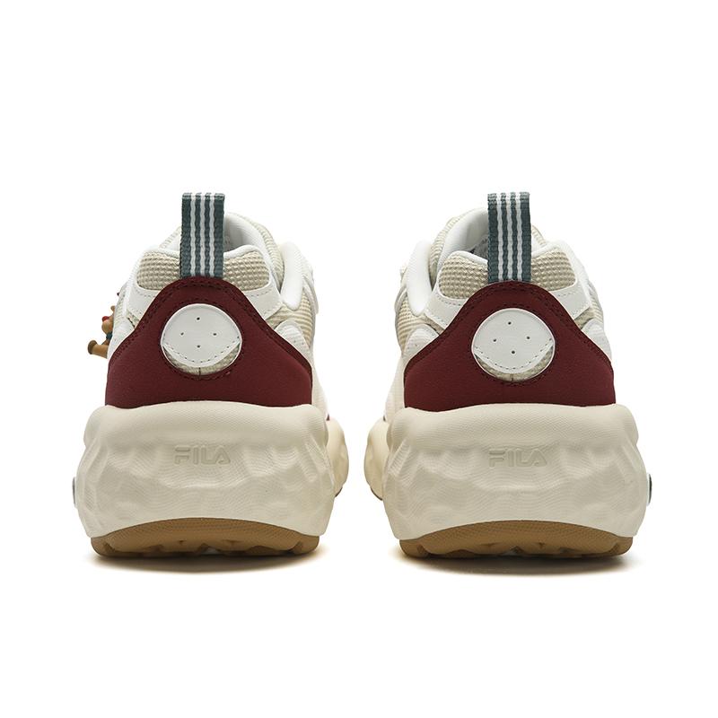 FILA MUFFIN Cushioning Slip Resistant Abrasion Resistant Lightweight Low top Casual Shoes Men's White Red F12M611132FGT