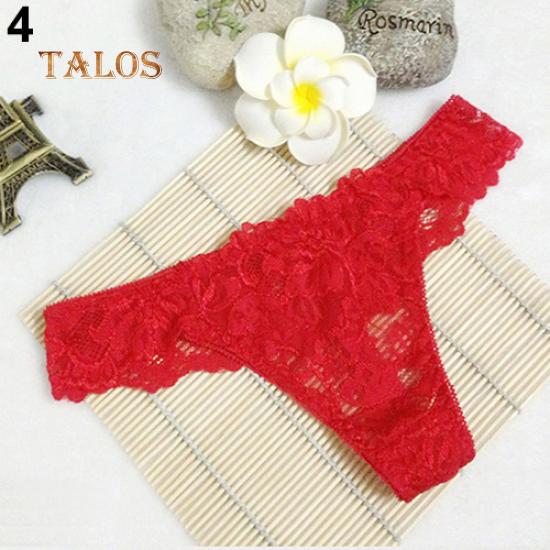 Talos Sexy Women's Lace Panties Soft Briefs Knickers Lingerie Underwear Thongs G-String