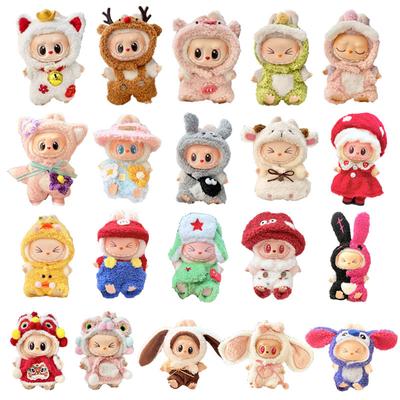 Labubu Pop Kleding Mode Dierenset voor Labubu Idol V1 V2 Poppen Kleding Accessoires 15/17cm Pluche Pop Universeel