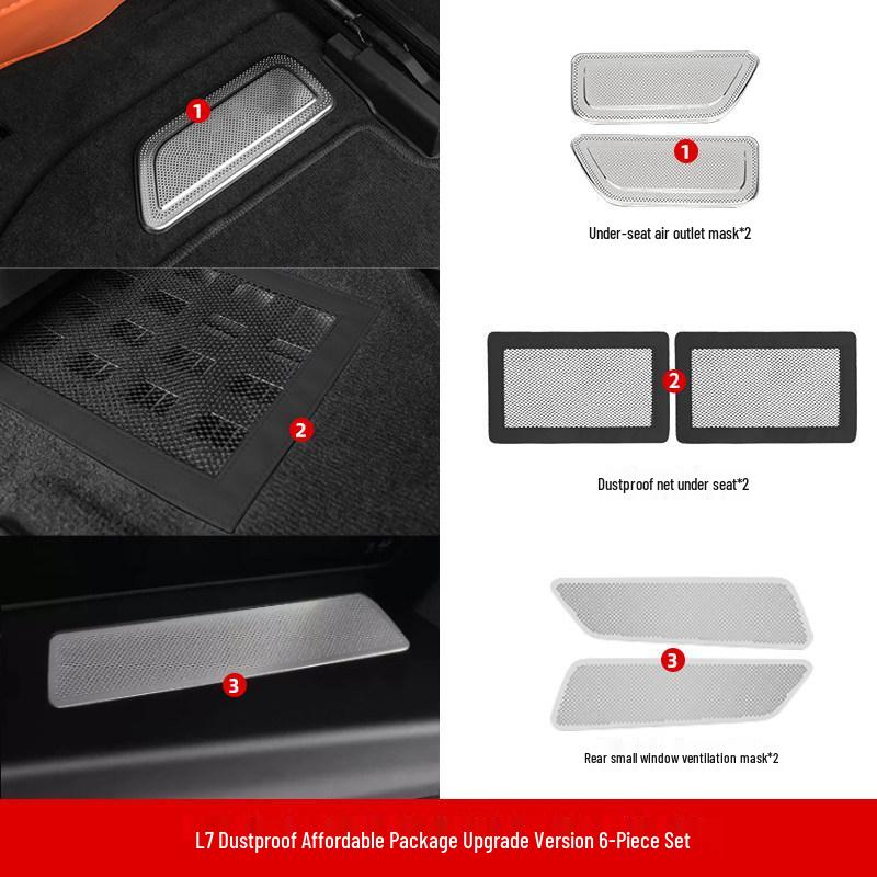 Li Auto L9 Rear Seat Air Vent Cover for L8, L7, L6 Interior AC Modification