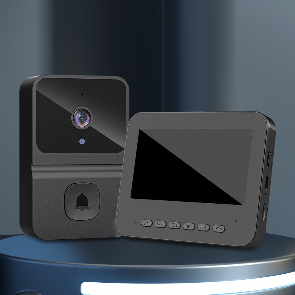 2.4G Wi-Fi Smart Video Doorbell Infrared Night Vision HD Video Doorbell Intelligent Video Intercom Doorbell for Family Apartment