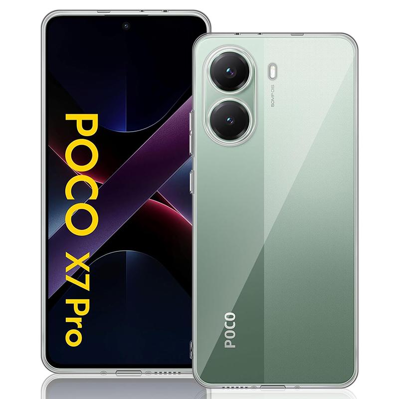 

Для Xiaomi Poco X7 Pro 5G Чехол Прозрачный Кристально Чистый ТПУ Чехол для Телефона с Защитой от Отпечатков Пальцев A