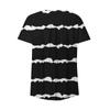 Women's V-neck Floral Print Button Flower Short Sleeve T-shirt Top