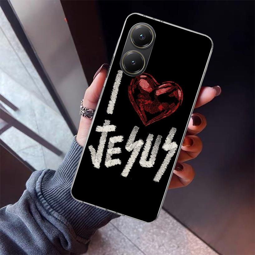 Son Of God Jesus Cross Holy Light Phone Case For Xiaomi Poco X7 X6 X5 Pro F7 Ultra Redmi 15C 15 13 13C 12 12C 10 10A 10C 9 9A 9C