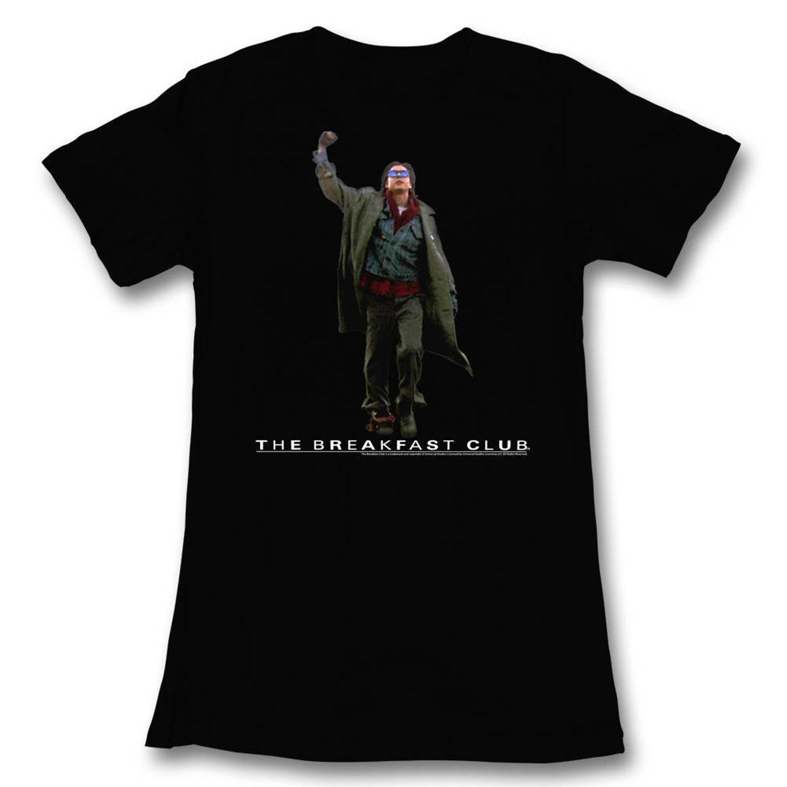 Breakfast Club Fist Pump Cut Out Black Junior Women s T-Shirt S