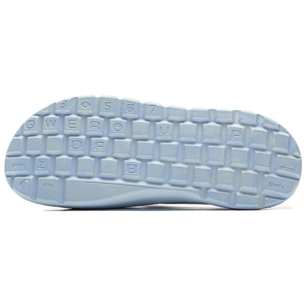 Li Ning League Of Legends X Soft Clap Sandale Slide Simple Confortabile Antiderapante cu Uscare Rapidă Încălțăminte Unisex Albastru-Ciel AGAV003-6