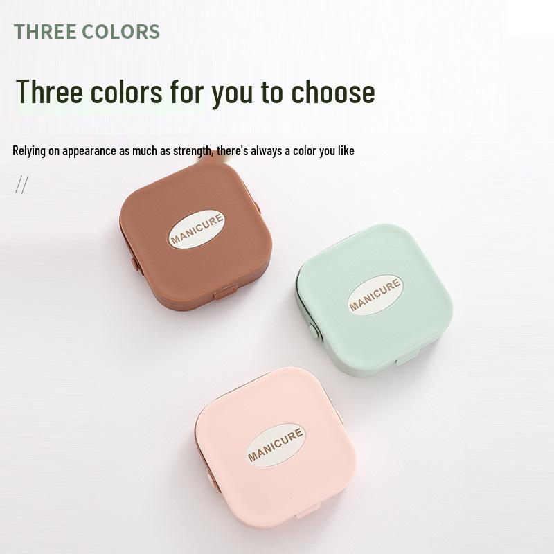 Ensemble de coupe-ongles de luxe 9 pièces: Pince à épiler coudée, Outils de manucure anti-éclaboussures pour hommes et femmes