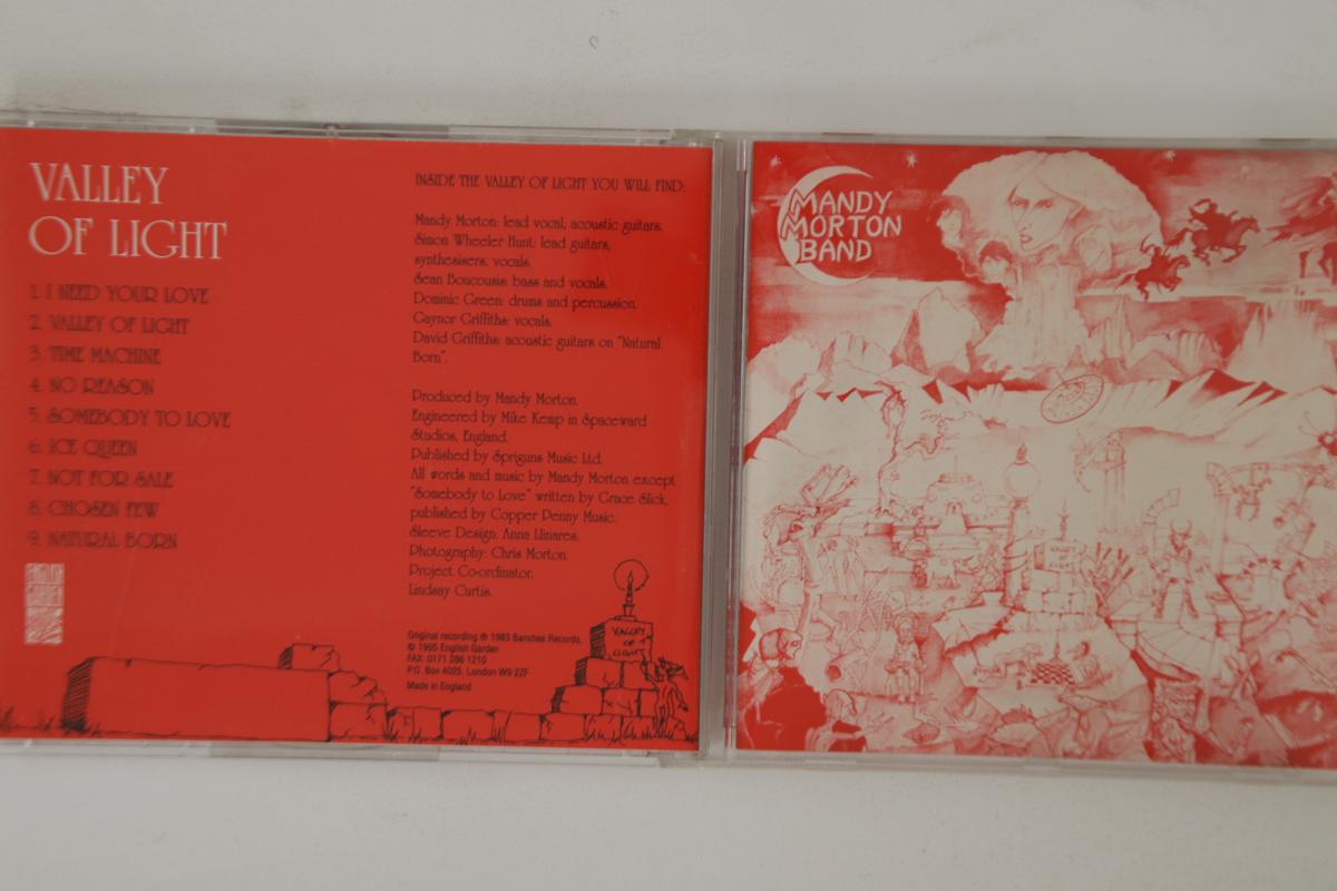 

CD MANDY MORTON BAND - Valley Of Light ENG1016 ENGLISH GARDEN 1996 UK Folk Used