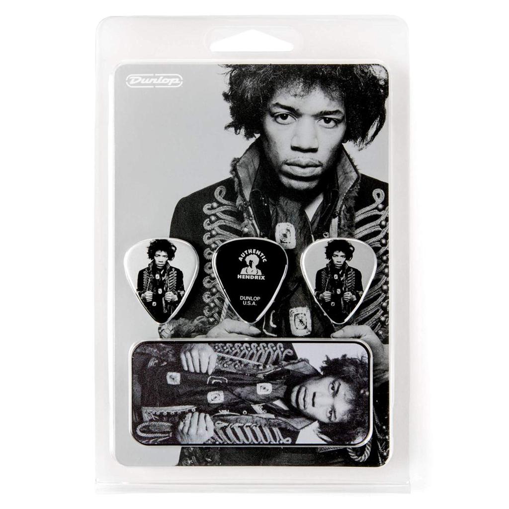 Jim Dunlop Jimi Hendrix Pick Case Set Hendrix x Mankowitz Pick & (Jimi Tin)