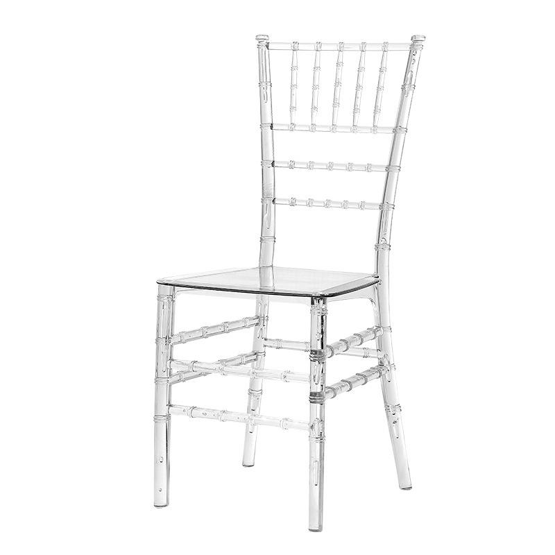 Transparent Acrylic Bamboo Resin Chair for Outdoor Wedding Ceremonies