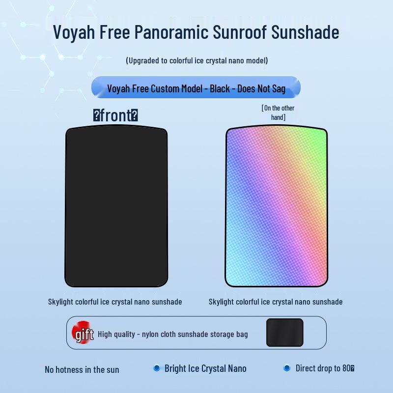 Lantu 2021 FREE Sunroof Ice Crystal Heat Insulation & Privacy Sunshade Board