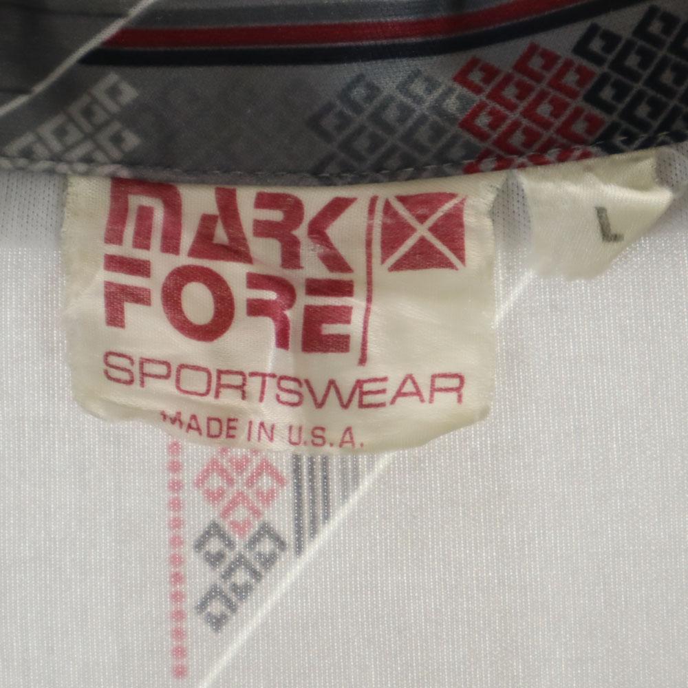 MARK FORE 70s Made In USA Vintage Short Sleeve Open Color Polo Shirt L Men's Used