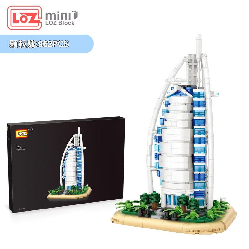 

Blocks Loz World Famous Landmark Architecture Diy London Bridge Burj Al Arab Triumphal Arch Collection Gift Christmas Present no box