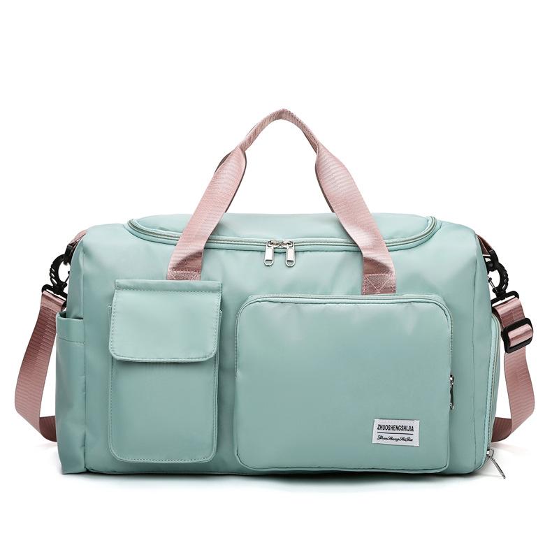 Large Capacity Travel Handbag: Ideal for Casual, Business, Outdoor Sports, with Wet/Dry Separation & Crossbody Feature.