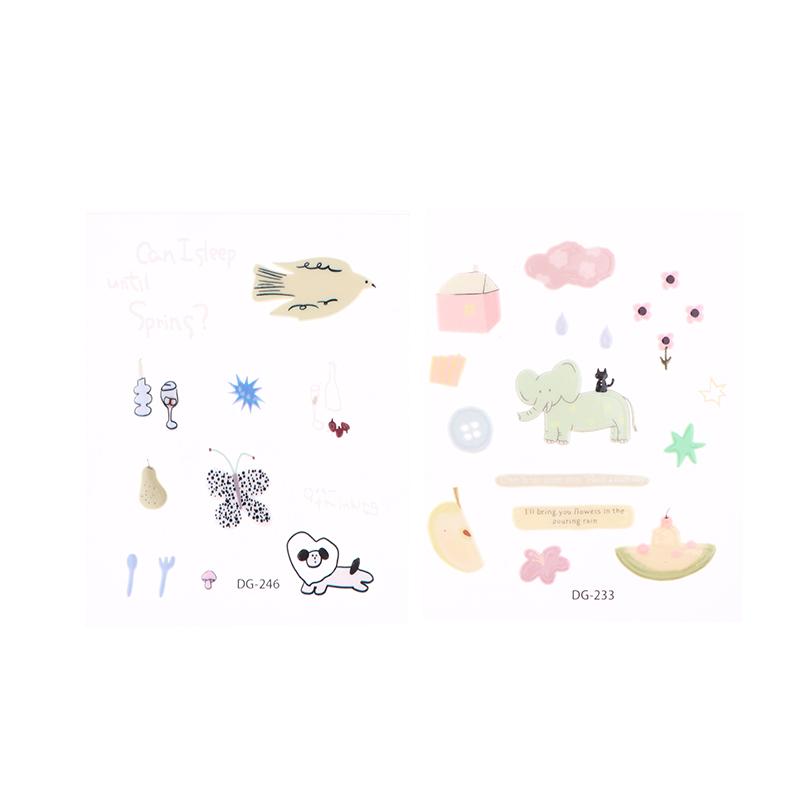 Et sett søte dataklistremerker, morsomme tredimensjonale geléplanlegger dekorative klistremerker, mobiltelefonklistremerker