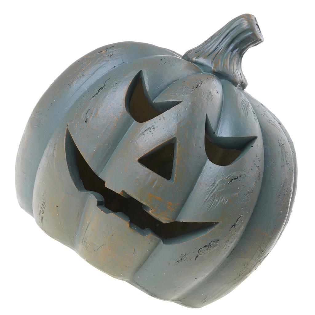 Halloweens Pumpkin Lantern Light Cover Resin Materials Easy Assembly Portable Decoration for Home School Event