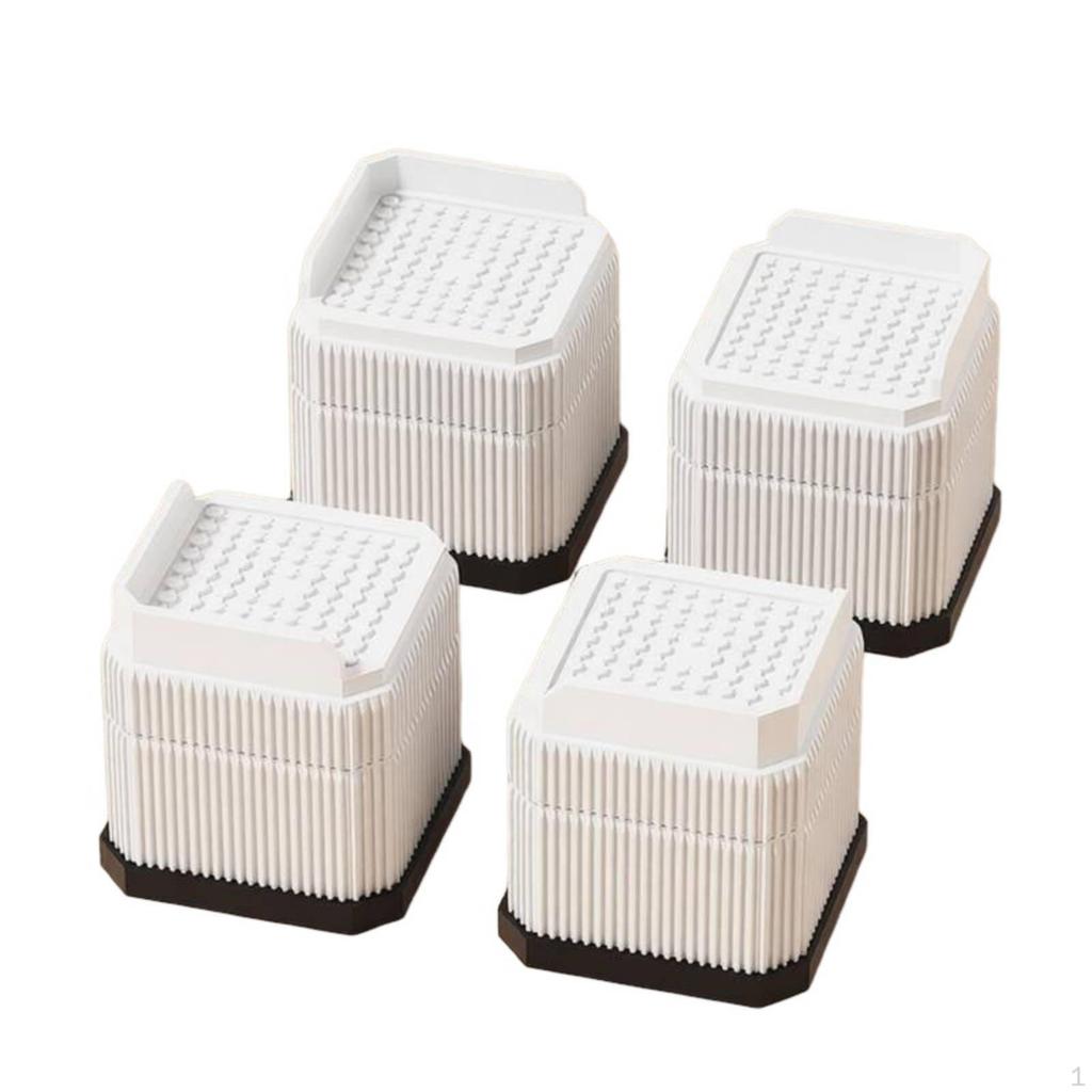 Stackable Furniture Riser Water Resistant Sofa Leg Elevator Shock Absorbing AntiSlip Bed 2.6CM