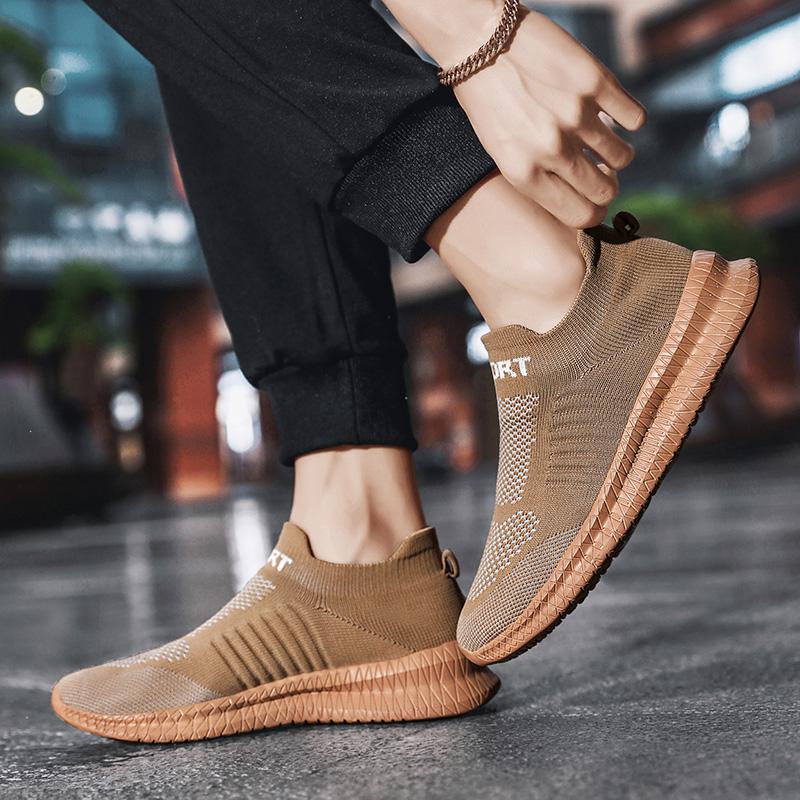 Herren Freizeit Sportschuhe Bequeme Socken Wanderschuhe, 2026 Frühling Neu Bequemer Flacher Schuh Barfußschuhe Herren Tennis Kostenlos