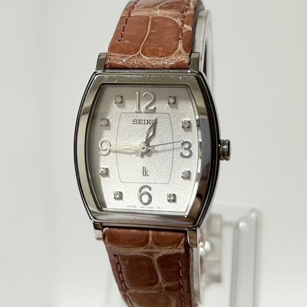 [USED] SEIKO QZ Rukia Stainless Steel Leather Watch, Operation Confirmed