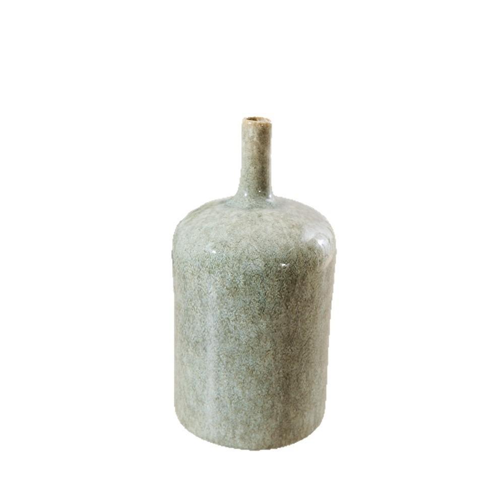 Vase en céramique à col fin, vase en porcelaine cuite au four, accessoires de décoration pour la maison