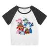 Kids' Summer Color Block Set: Short Sleeve T-shirt & Shorts for Boys and Girls