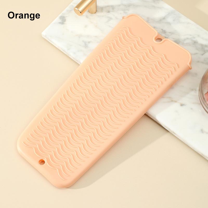 Silicone Hair Curling Wand Cover Hair Straightener Storage Bag Hairdressing Curling Iron Insulation Mat Heat Resistant Pouch