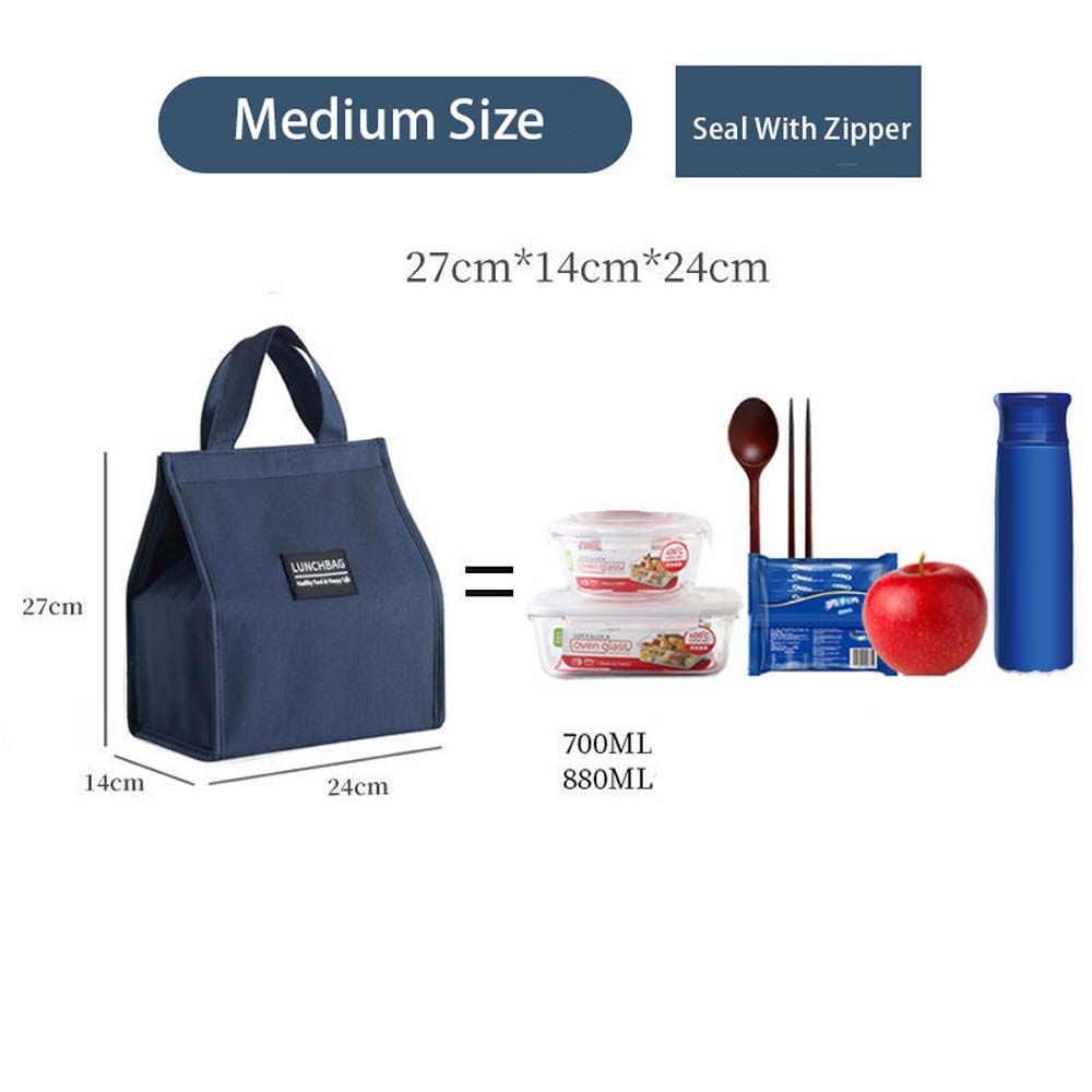 Bag Food Drink Cooler Bag Outdoor Grocery Bag Lunch Organizer Lunch Bag Canvas Handbag Lunch Box