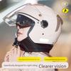 All Season Women Electric Motorcycle Helmet New Warm Autumn Winter Safety Protective Headgear Universal for Scooter Daily Riding