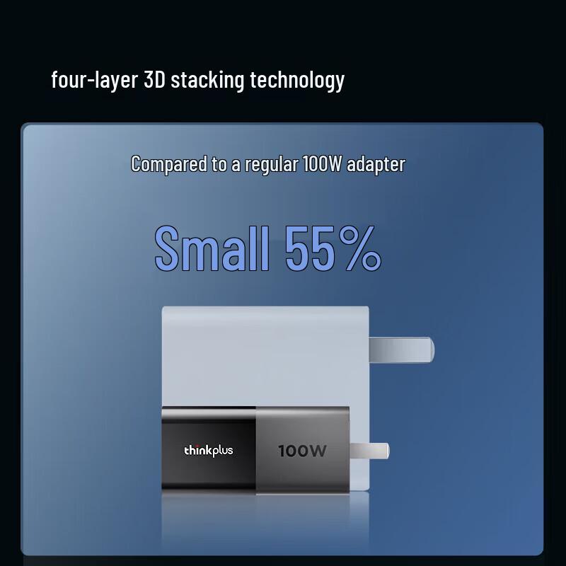 Lenovo Thinkplus 100W USB-C GaN Lipstick Power Adapter