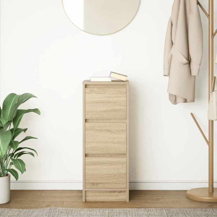 VidaXL Buffet Sonoma Oak 29.5x34x76 Cm Engineered Wood 861636