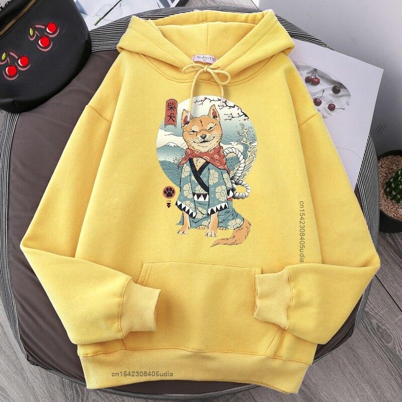 

Толстовка с мультяшным принтом Шиба-ину унисекс, модные свободные толстовки, уличная одежда Camisas, забавный свитер, спортивный костюм, хлопковый зимний пуловер унисекс XL