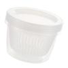 Fridge Scallion Box Round Draining Plastic with Sealing Lid Scallion Storage Container for Ginger