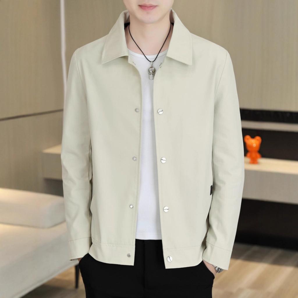 Spring and Autumn New Jacket Men's Handsome Versatile Top Business Casual Lapel Jacket