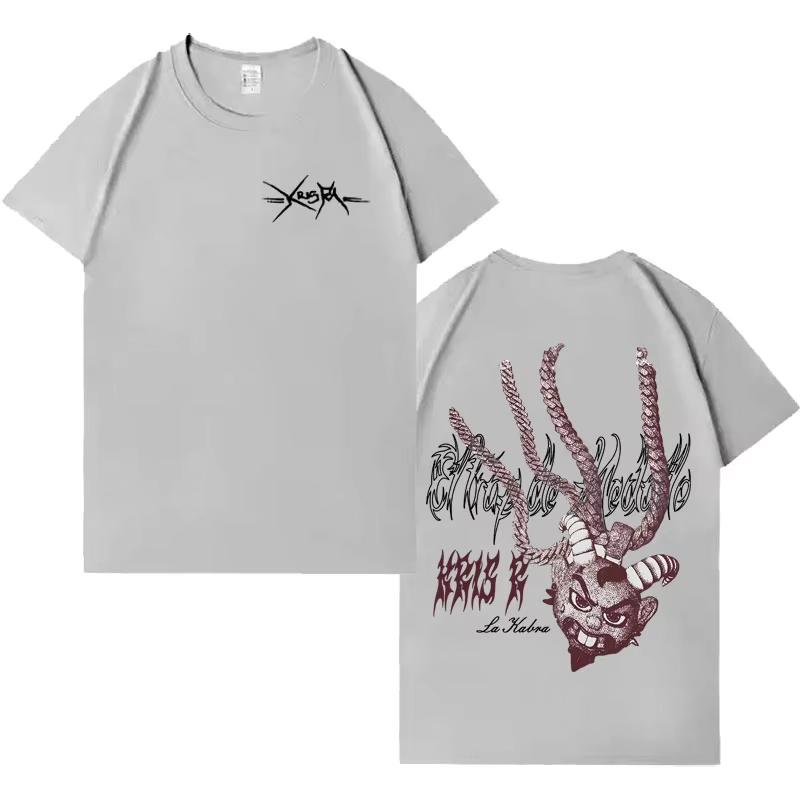 

Rapper Kris R New Album Mens T Shirt Mens Aesthetic Clothing Quality Cotton Hip Hop Casual 2026 Spring summer Short Sleeve Top 4XL
