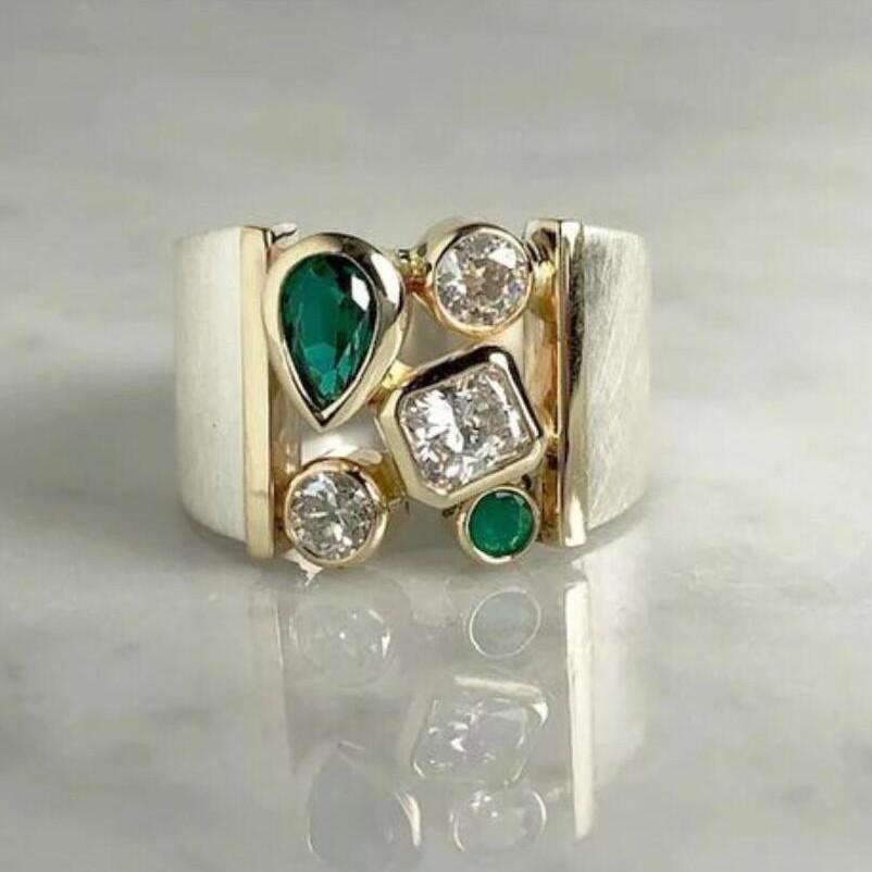 Trendy Retro-Style Women's Rings: Bold and Simple Designs