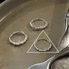 Retro S plain ring, non-fading light luxury index finger ring, open ring.