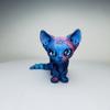 12cm Creative Mini 3D Printing Cute Siamese Pet Cat Toy New Simulation Animal Home Decoration Model Children Birthday Gift