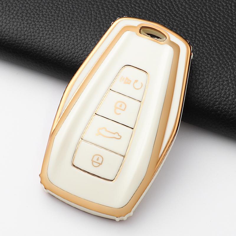 Fashion Tpu Car Key Case Cover Shell Fob For Geely Atlas Boyue Nl3 Coolray X6 X7 Ex7 Emgrand Kulrey Gt Gc9 Keychain Accessories