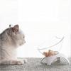 15elevated Cat Food Bowls With Silicone Pet Mat, Plastic Bowl With Stand