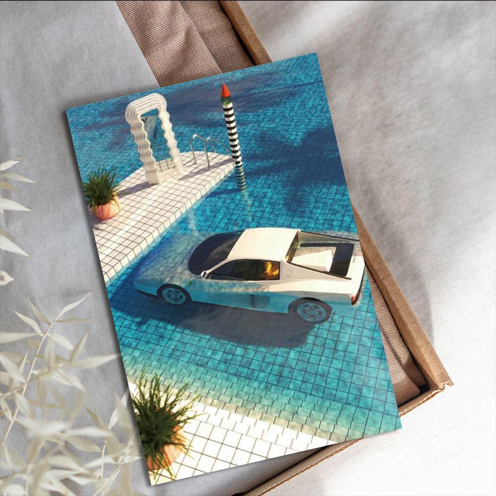 10×15CM 10PCS The south wind brushes against my sleeves Poster Stickers Harajuku Photography Cafe Living Bed Pictures Poster