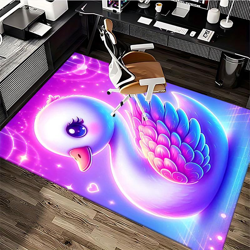 1pc Glowing Duck Chair Mat, Non-Slip Carpet for Office Chairs, Festive Gift, Universal for All Seasons, Suitable for Home Decor, Living Room, Bedroom,