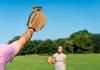 Waboba VOLI Paddle Game Rethinking Outdoor Games Backyard Set 2 Wearable Paddles and 1 Extra Large Shuttlecock - - Includes