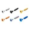 2Pcs Women Men Earrings Stainless Steel Piercing Nail Screw Stud Earrings Punk Rock Helix Ear Piercings Spiral Jewelry