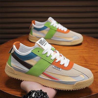 Chaussures Décontractées pour Hommes Respirantes Mode Été Tendance Chaussures Vulcanisées Style Confortable Agan Baskets Décontractées pour Hommes Chaussures de Tennis