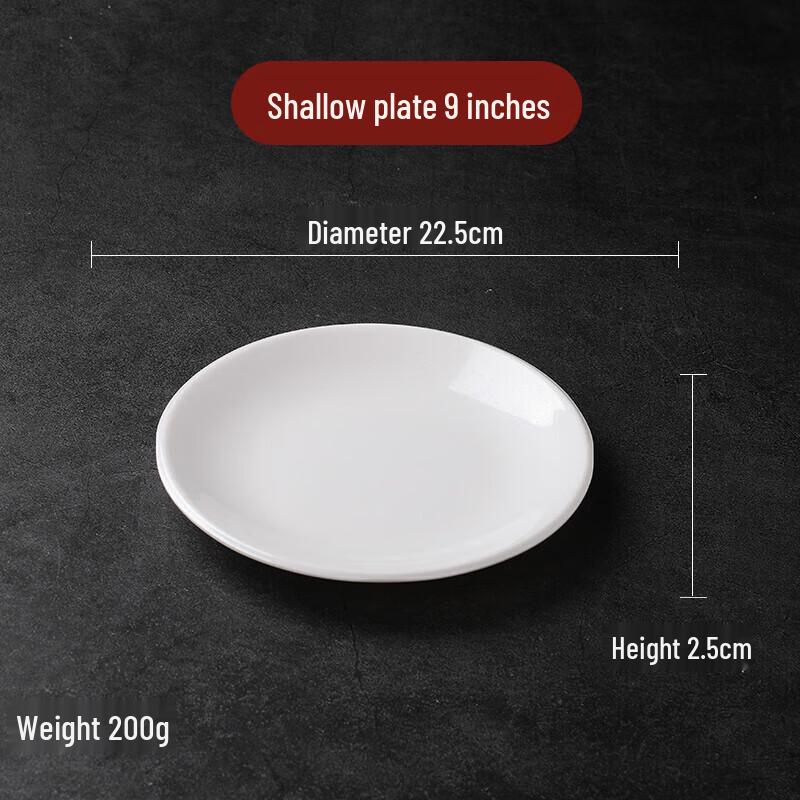 A5 Melamine Round Dinner Plates