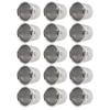 50Pcs Thimble Useful Metal Sewing Protective Supplies for Home DIY Crafts Sewing Accessory Silver DIY Crafts Tools